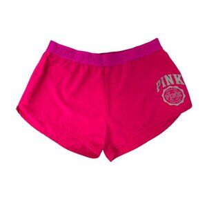 VS VICTORIA SECRET PINK White SPELLOUT LOVE PINK  SHORTS S small